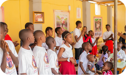 Students in a FindHer educational program