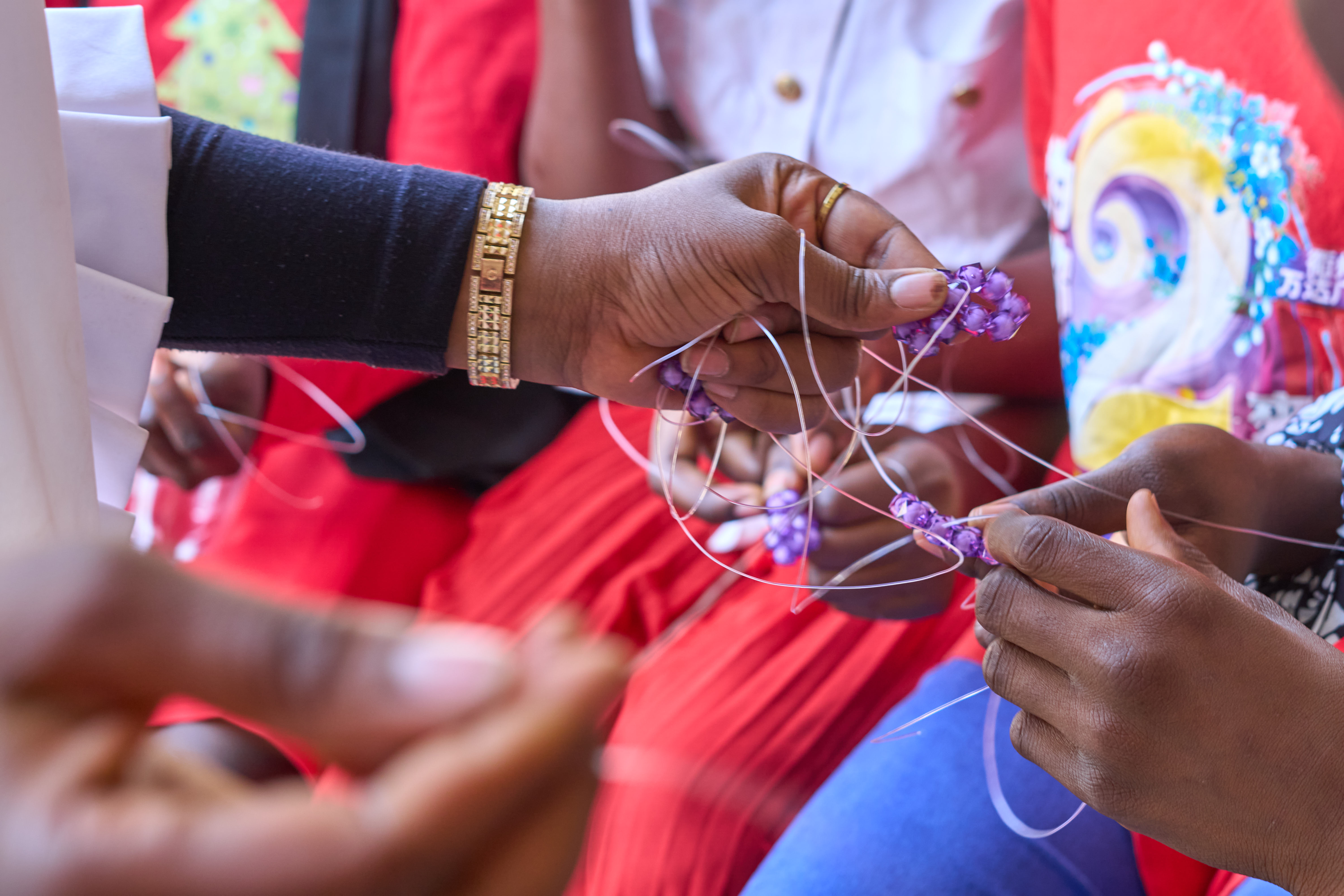 Women crafting at a FindHer workshop